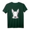 Bullterrier Gesicht T-Shirt für Hundeliebhaber – Klassisch geschnitten, doppelt genähter Saum