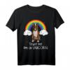 Rainbow Magic Unicorn Miniature Bullterrier T-Shirt – Lustiges Hundemotiv für Hundeliebhaber & Unicorn-Fans, ideal zum Spazierengehen und als Geschenk