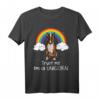 Rainbow Magic Unicorn Miniature Bullterrier T-Shirt – Lustiges Hundemotiv für Hundeliebhaber & Unicorn-Fans, ideal zum Spazierengehen und als Geschenk