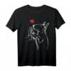 Bullterrier Liebe Hunde Mama Frauchen T-Shirt - Lustiges Vintage Hundemotiv Geschenk für Hundeliebhaber und Züchter