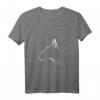Damen Wilsigns Miniature Bullterrier Profil Hund Geschenk - Hundemotiv T-Shirt mit V-Ausschnitt für Hundeliebhaber und Züchter