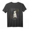Bullterrier Camouflage Tarnfarbe T-Shirt mit US-Flagge - Perfektes Geschenk für Hundeliebhaber und patriotische Anlässe wie 4. Juli oder HapFrog