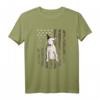 Bullterrier Camouflage Tarnfarbe T-Shirt mit US-Flagge - Perfektes Geschenk für Hundeliebhaber und patriotische Anlässe wie 4. Juli oder HapFrog
