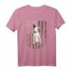 Bullterrier Camouflage Tarnfarbe T-Shirt mit US-Flagge - Perfektes Geschenk für Hundeliebhaber und patriotische Anlässe wie 4. Juli oder HapFrog