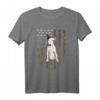 Bullterrier Camouflage Tarnfarbe T-Shirt mit US-Flagge - Perfektes Geschenk für Hundeliebhaber und patriotische Anlässe wie 4. Juli oder HapFrog