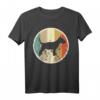 Retro Vintage Style Miniature Bull Terrier Bullterrier Hunde T-Shirt – Klassisch geschnitten, doppelt genähter Saum