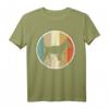 Retro Vintage Style Miniature Bull Terrier Bullterrier Hunde T-Shirt – Klassisch geschnitten, doppelt genähter Saum