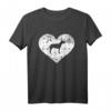 Bullterrier Herz T-Shirt – Klassisch geschnittenes Hundemotiv-Shirt für Bullterrier-Liebhaber und Tierfreunde
