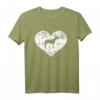 Bullterrier Herz T-Shirt – Klassisch geschnittenes Hundemotiv-Shirt für Bullterrier-Liebhaber und Tierfreunde