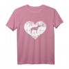 Bullterrier Herz T-Shirt – Klassisch geschnittenes Hundemotiv-Shirt für Bullterrier-Liebhaber und Tierfreunde