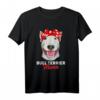 Bullterrier Hunde Mama Frauchen T-Shirt - Lustiges Hundeliebhaber Geschenk im Vintage Look für Weihnachten & Geburtstag