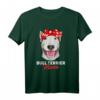 Bullterrier Hunde Mama Frauchen T-Shirt - Lustiges Hundeliebhaber Geschenk im Vintage Look für Weihnachten & Geburtstag