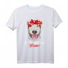 Bullterrier Hunde Mama Frauchen T-Shirt - Lustiges Hundeliebhaber Geschenk im Vintage Look für Weihnachten & Geburtstag