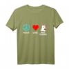 Bull Terrier Hund Peace Love Kampfhund T-Shirt – Perfektes Geschenk für Hundeliebhaber, Hundebesitzer & Hundetrainer bei besonderen Anlässen