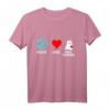 Bull Terrier Hund Peace Love Kampfhund T-Shirt – Perfektes Geschenk für Hundeliebhaber, Hundebesitzer & Hundetrainer bei besonderen Anlässen