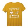 Bull Terrier T-Shirt mit Kaffee und süßem Hundemotiv – Perfektes Geschenk für Hundeliebhaber zu Weihnachten, Geburtstag oder Thanksgiving