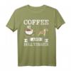 Bull Terrier T-Shirt mit Kaffee und süßem Hundemotiv – Perfektes Geschenk für Hundeliebhaber zu Weihnachten, Geburtstag oder Thanksgiving