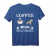 Bull Terrier T-Shirt mit Kaffee und süßem Hundemotiv – Perfektes Geschenk für Hundeliebhaber zu Weihnachten, Geburtstag oder Thanksgiving