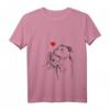 Damen Staffordshire Bullterrier Liebe Hund T-Shirt mit V-Ausschnitt – Lustiges Vintage Hundemotiv für Hundeliebhaber & Geschenkideen