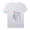 Damen Staffordshire Bullterrier Liebe Hund T-Shirt mit V-Ausschnitt – Lustiges Vintage Hundemotiv für Hundeliebhaber & Geschenkideen