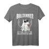 Bullterrier und Miniatur Bullterrier Design T-Shirt - Lustiges Hundemotiv für Hundebesitzer, Züchter & Hundeplatz, Spruch: 'Dog of the coolest people on earth'