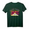 Free Tibet T-Shirt mit Tibet-Flagge und Sonnenaufgang – Unterstützung für Tibet und Menschenrechte