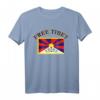 Free Tibet T-Shirt mit Tibet-Flagge und Sonnenaufgang – Unterstützung für Tibet und Menschenrechte