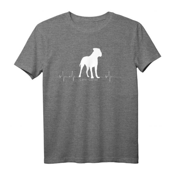 Herzschlag Pulslinien Cane Corso T-Shirt – Lustiges Hundeliebhaber Geschenk für Geburtstage, Weihnachten & mehr