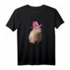 Lustiges Capybara Cowboyhut T-Shirt - Niedliches Tiermotiv für Tierliebhaber, humorvoll und bequem