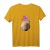 Lustiges Capybara Cowboyhut T-Shirt - Niedliches Tiermotiv für Tierliebhaber, humorvoll und bequem