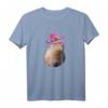 Lustiges Capybara Cowboyhut T-Shirt - Niedliches Tiermotiv für Tierliebhaber, humorvoll und bequem