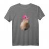 Lustiges Capybara Cowboyhut T-Shirt - Niedliches Tiermotiv für Tierliebhaber, humorvoll und bequem