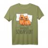 Offizielles Capybara Schlafshirt - Bequemes Schlafanzug T-Shirt für Tierliebhaber, Morgenmuffel und Bettfans, perfekte Geschenkidee