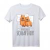 Offizielles Capybara Schlafshirt - Bequemes Schlafanzug T-Shirt für Tierliebhaber, Morgenmuffel und Bettfans, perfekte Geschenkidee
