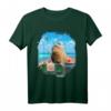 Lustiges Capybara auf Fischerboot T-Shirt - Originelles Tiermotiv für Tierliebhaber & Angler