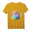 Capybara Regenbogen-Tropf T-Shirt – Buntes Tiermotiv, Klassisch geschnitten, Perfekt für Tierliebhaber
