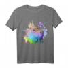 Capybara Regenbogen-Tropf T-Shirt – Buntes Tiermotiv, Klassisch geschnitten, Perfekt für Tierliebhaber