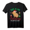 Lustiges Capybara Weihnachten T-Shirt mit Weihnachtsmann und Feiertagsdesign – Perfekt für Tierliebhaber und festliche Anlässe