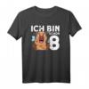 Ich bin schon 8 Geburtstag Wasserschwein Capybara T-Shirt – Perfektes Geschenk für kleine Capybara-Fans zum 8. Geburtstag