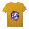 Damen Capybara Riding Space Galaxy Einhorn T-Shirt mit V-Ausschnitt – Leichtes, klassisch geschnittenes Motivshirt