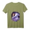 Damen Capybara Riding Space Galaxy Einhorn T-Shirt mit V-Ausschnitt – Leichtes, klassisch geschnittenes Motivshirt