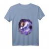 Damen Capybara Riding Space Galaxy Einhorn T-Shirt mit V-Ausschnitt – Leichtes, klassisch geschnittenes Motivshirt