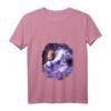 Damen Capybara Riding Space Galaxy Einhorn T-Shirt mit V-Ausschnitt – Leichtes, klassisch geschnittenes Motivshirt