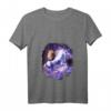 Damen Capybara Riding Space Galaxy Einhorn T-Shirt mit V-Ausschnitt – Leichtes, klassisch geschnittenes Motivshirt