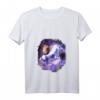 Damen Capybara Riding Space Galaxy Einhorn T-Shirt mit V-Ausschnitt – Leichtes, klassisch geschnittenes Motivshirt