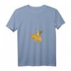 Damen Capybara T-Shirt mit Eichhörnchen - Leichtes V-Ausschnitt T-Shirt mit Tiermotiv, perfekt für Tierliebhaberinnen