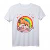 Capybara Kawaii Blobfisch Wasserschwein Mit Herzen - Lustiges Tiermotiv T-Shirt für Tierliebhaber, Kinder und Erwachsene