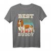 Cavalier King Charles Spaniel Besitzer T-Shirt - Züchter & Hundefreunde Geschenk mit Best Buddy Schrift