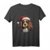Cavalier King Charles Spaniel mit Weihnachtsmütze T-Shirt - Festliches Hundeshirt für Weihnachten & Hundeliebhaber