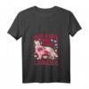 Damen Cavalier King Charles Spaniel Just A Girl Who Loves Dog T-Shirt mit V-Ausschnitt – Niedliches Hundeliebhaber-Shirt mit Blumenmotiv für Damen